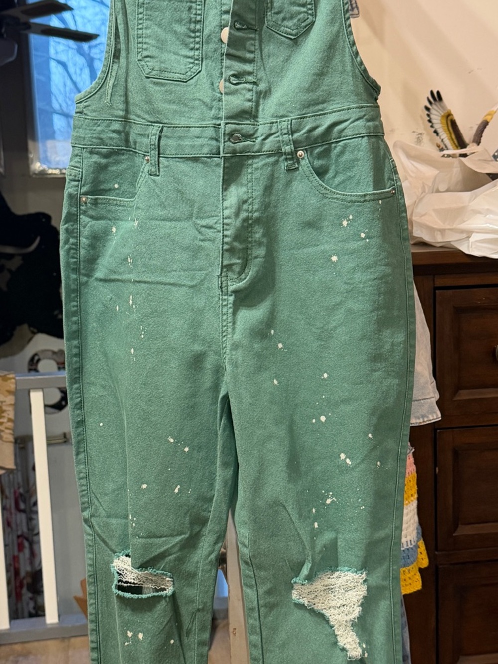 easel Green Utility Jumper NWT Medium